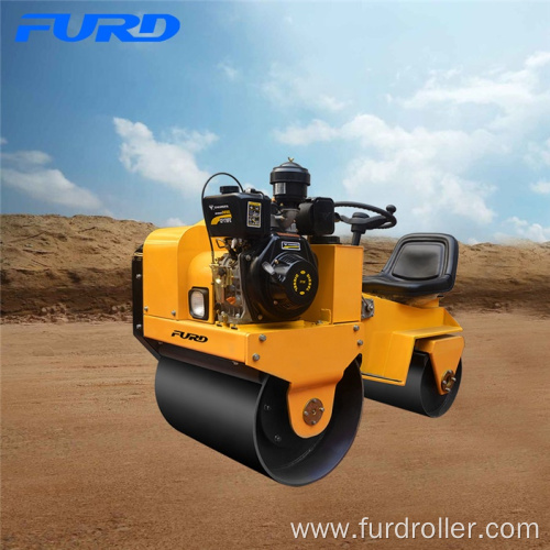 700kg Mini Tandem Vibratory Roller With Infinitely Variable Speed